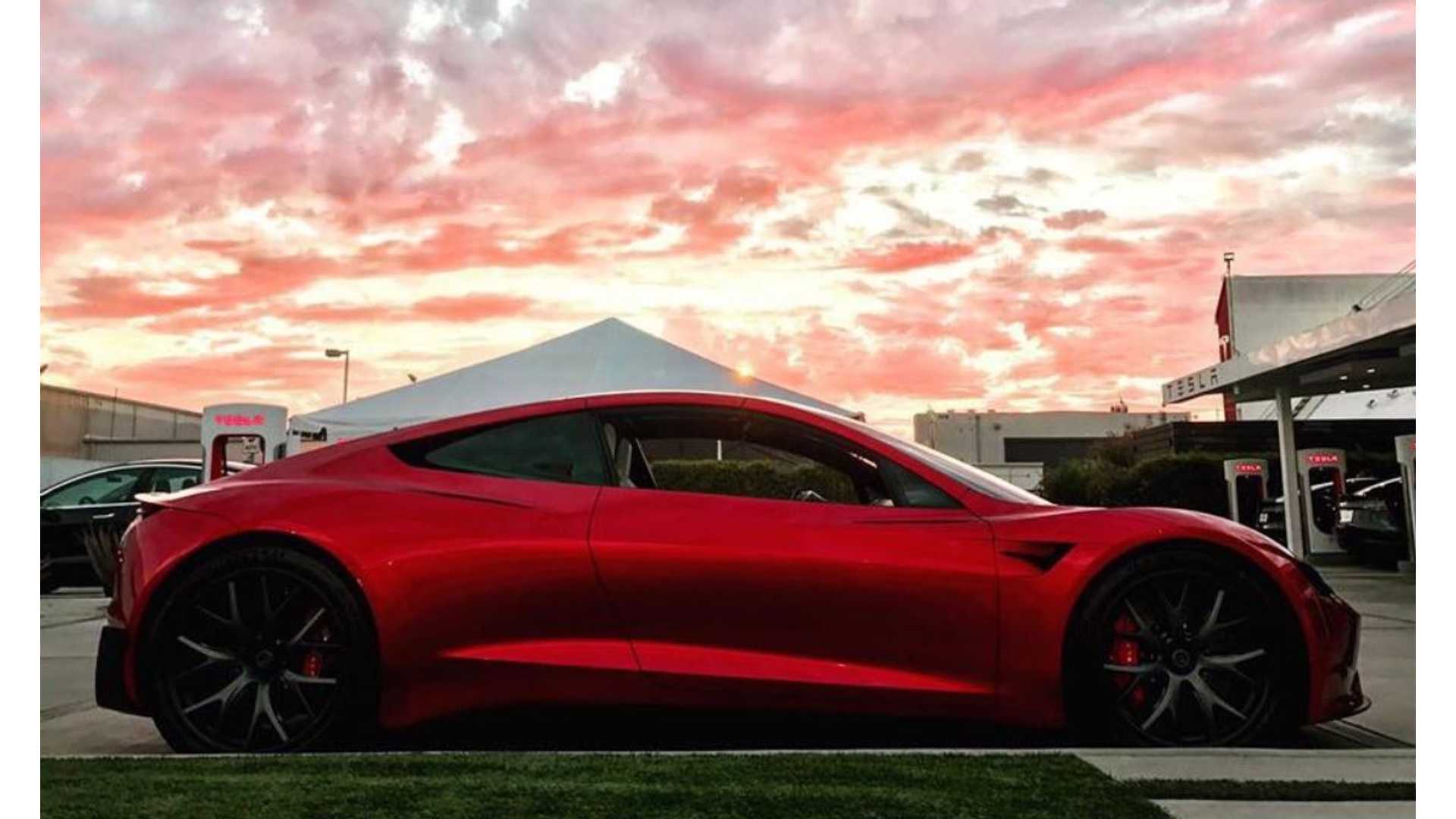 Tesla Red Roadster Wallpapers