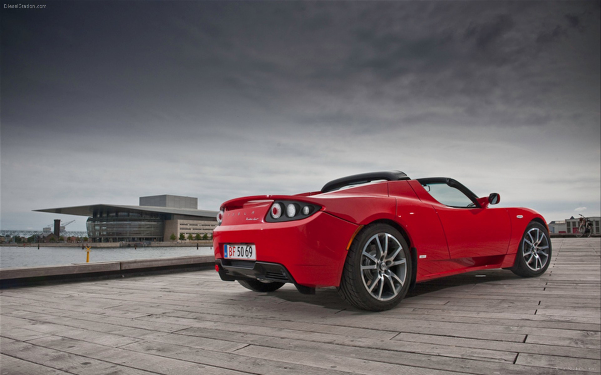 Tesla Red Roadster Wallpapers