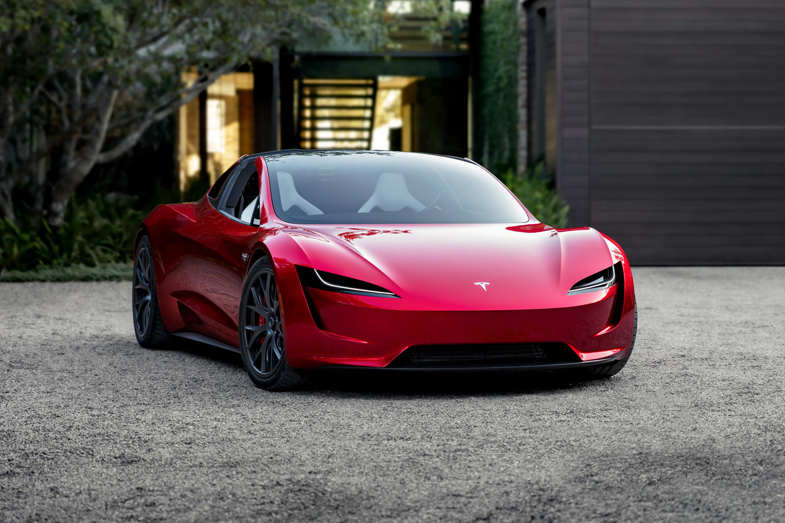 Tesla Red Roadster Wallpapers