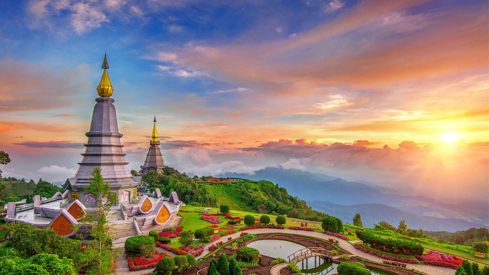 Thailand Doi Inthanon National Park Mountains Wallpapers