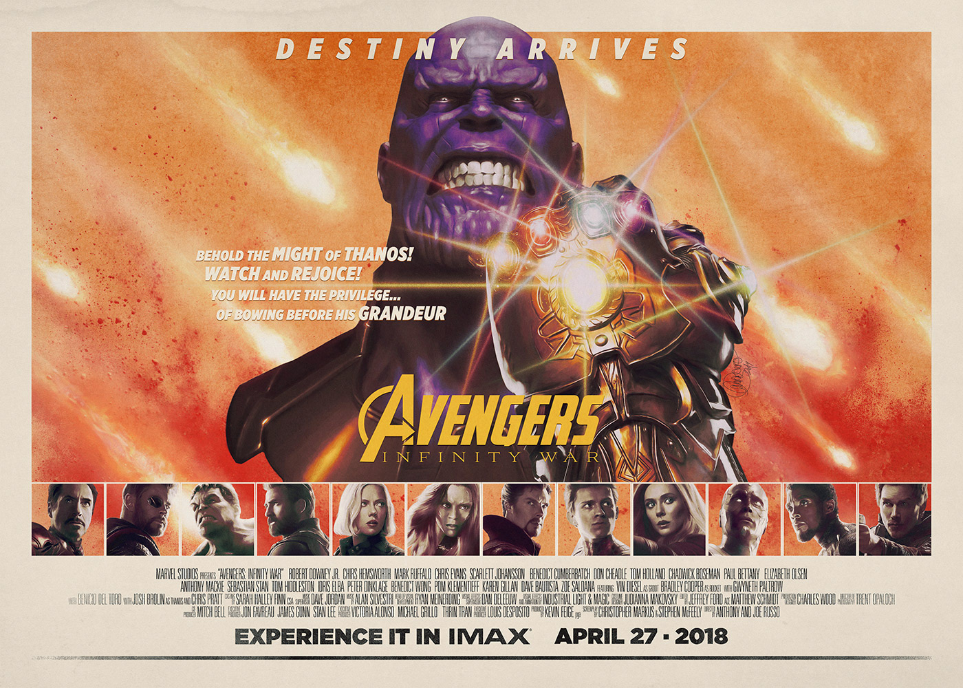 Thanos Avengers Infinity War Poster Wallpapers