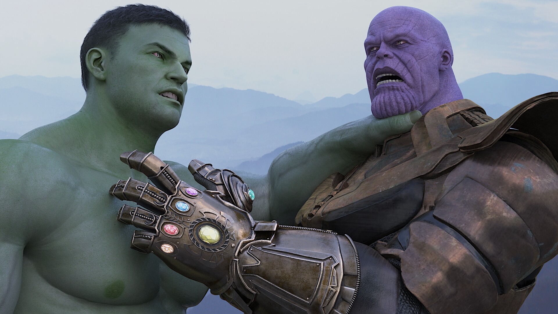 Thanos Beats Hulk Wallpapers