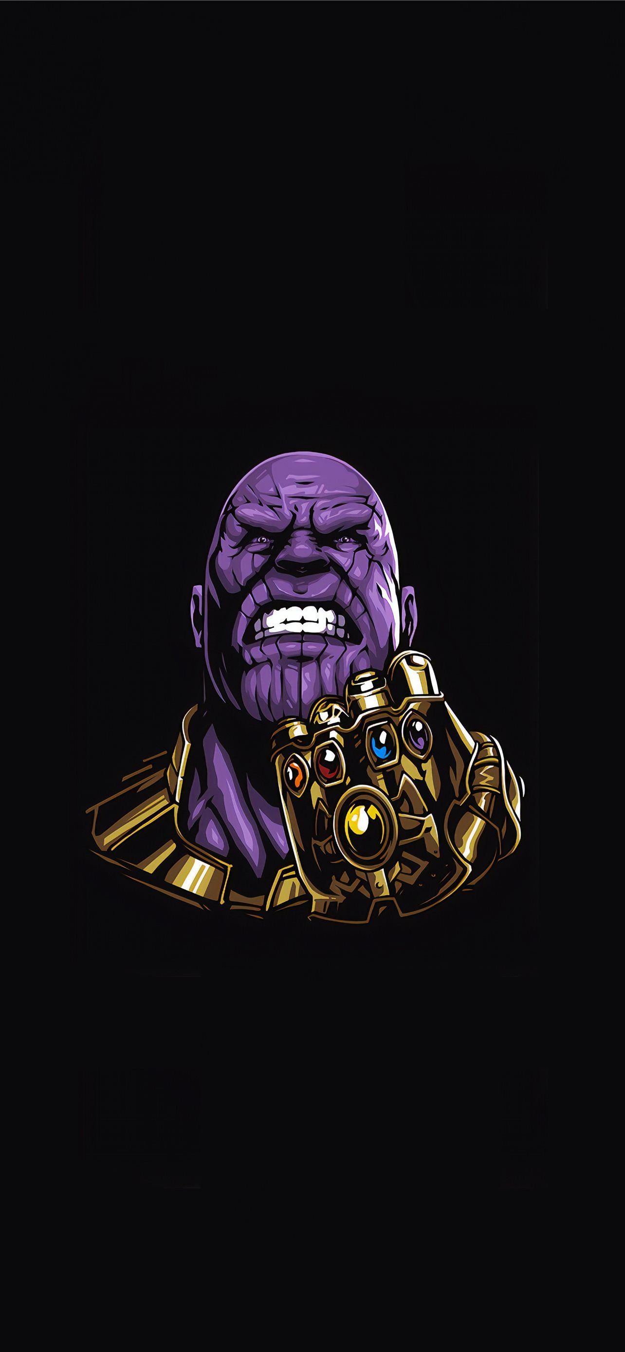 Thanos Dark Minimal 4K 2020 Wallpapers