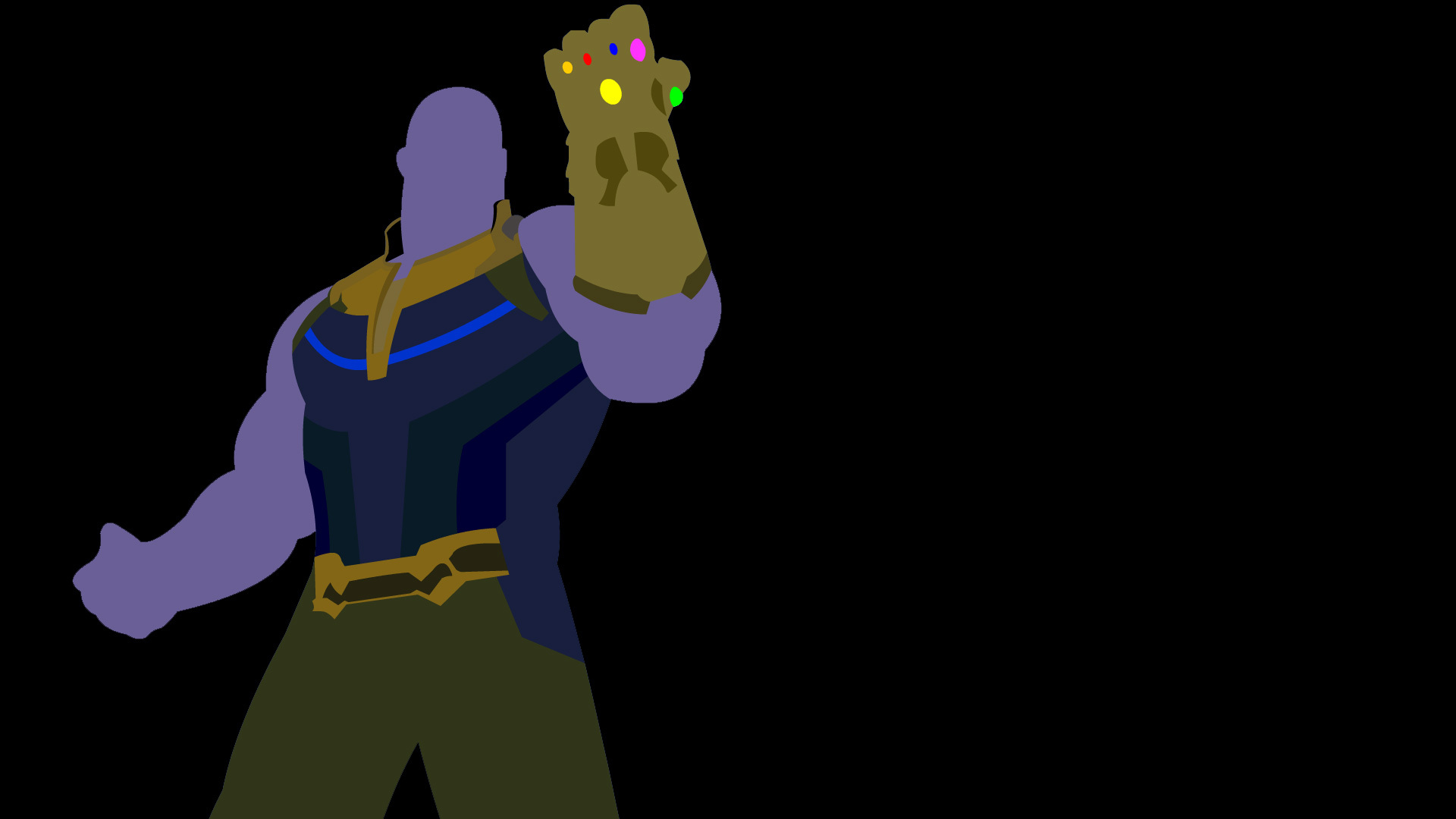 Thanos Face Minimal 4K Wallpapers