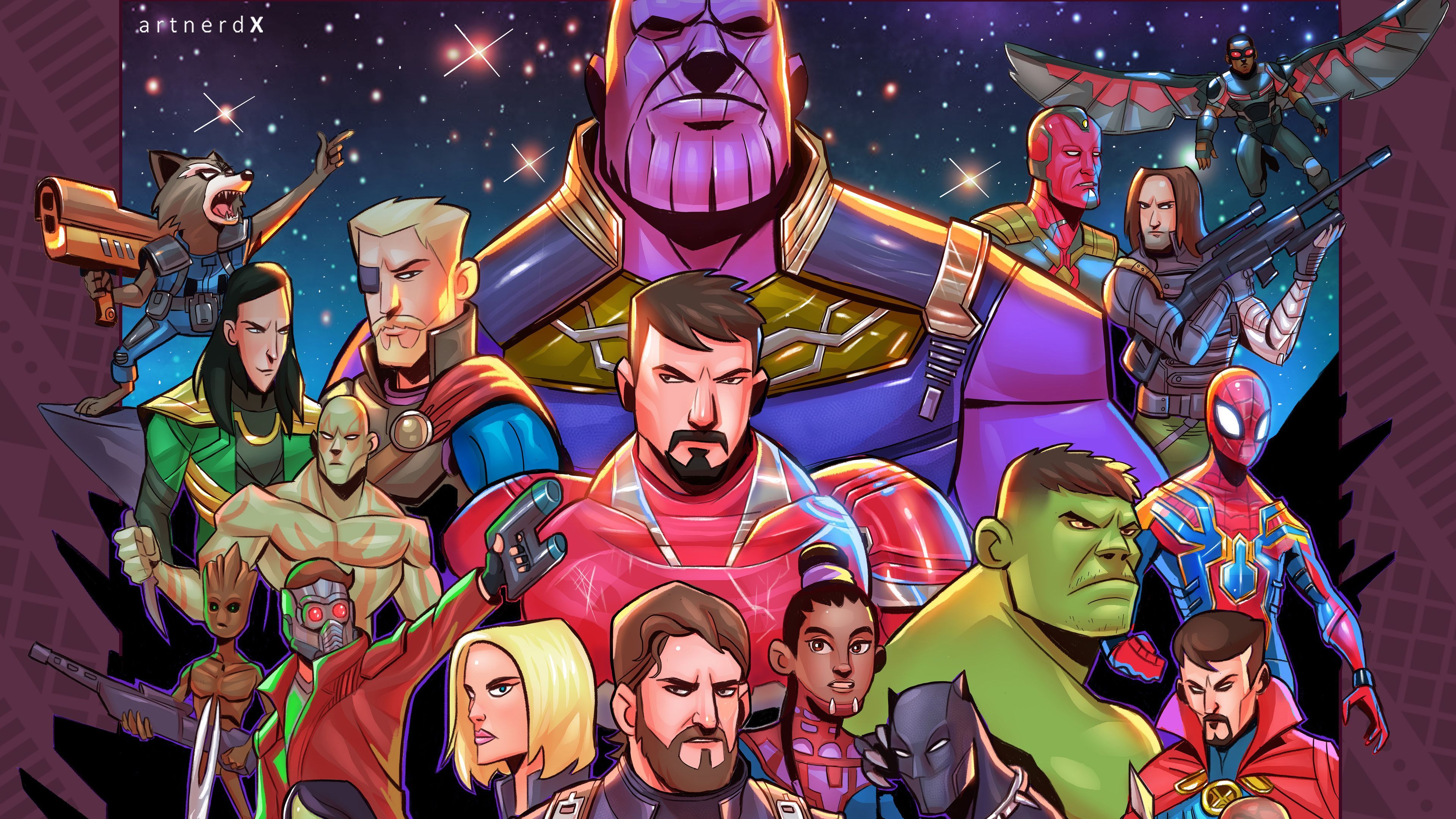 Thanos Infinity War Art Wallpapers