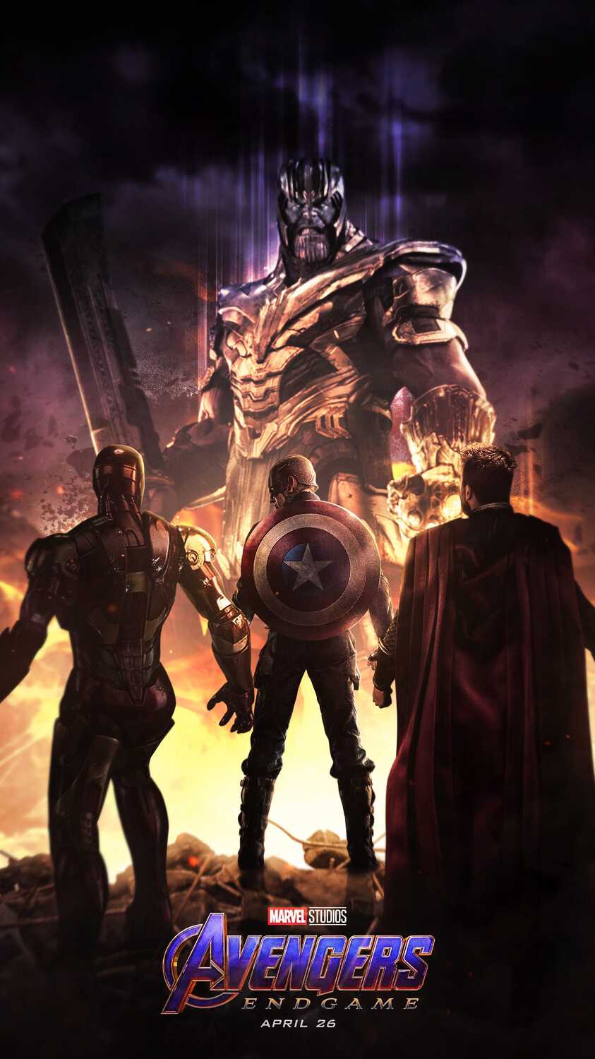 Thanos Sitting In Avengers Endgame Wallpapers