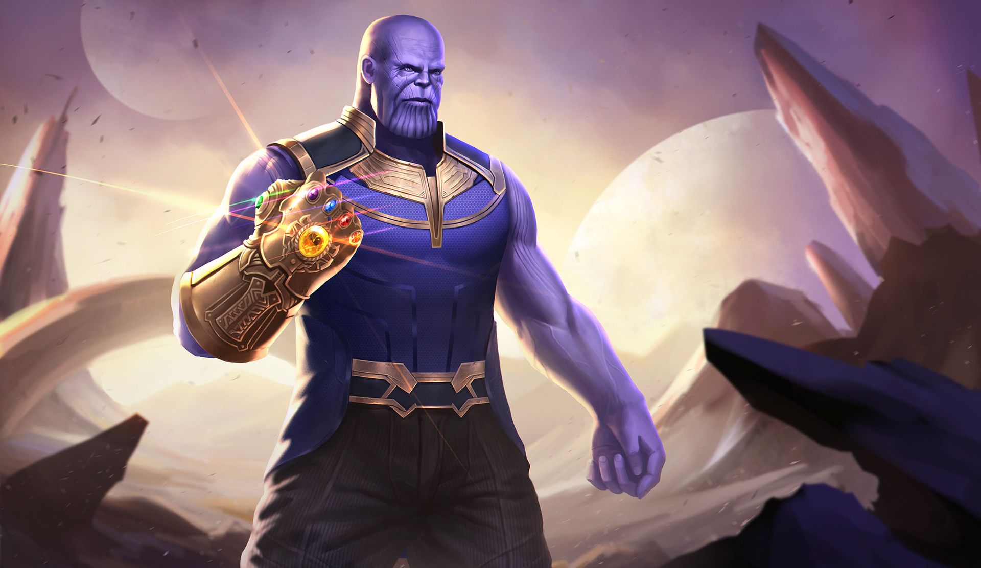 Thanos Split Duality Infinity War Artwork Wallpapers