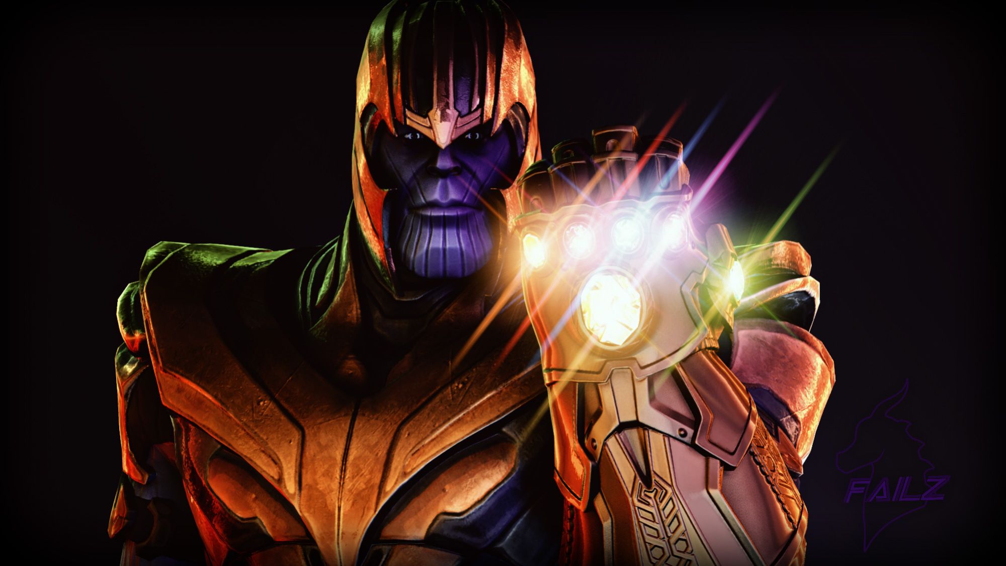 Thanos Split Duality Infinity War Artwork Wallpapers