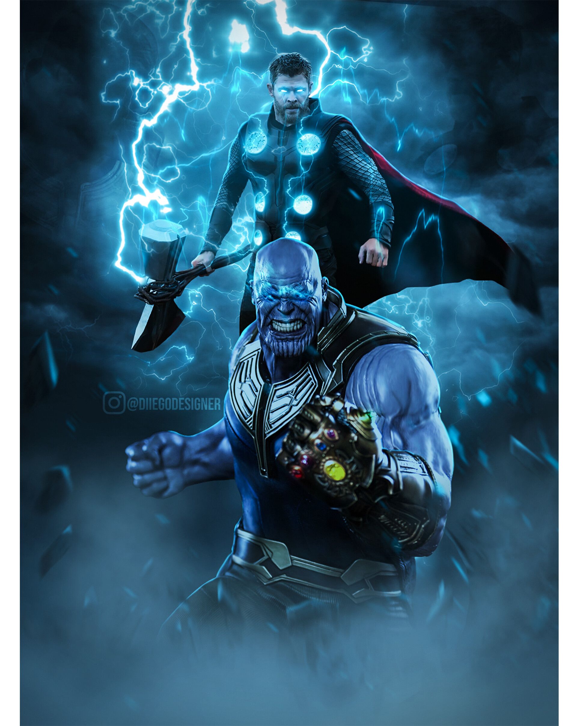 Thanos Vs Thor Avengers Wallpapers