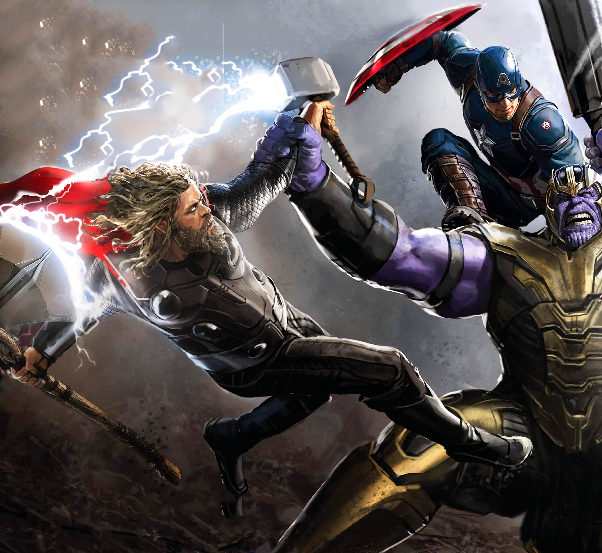 Thanos Vs Thor Avengers Wallpapers