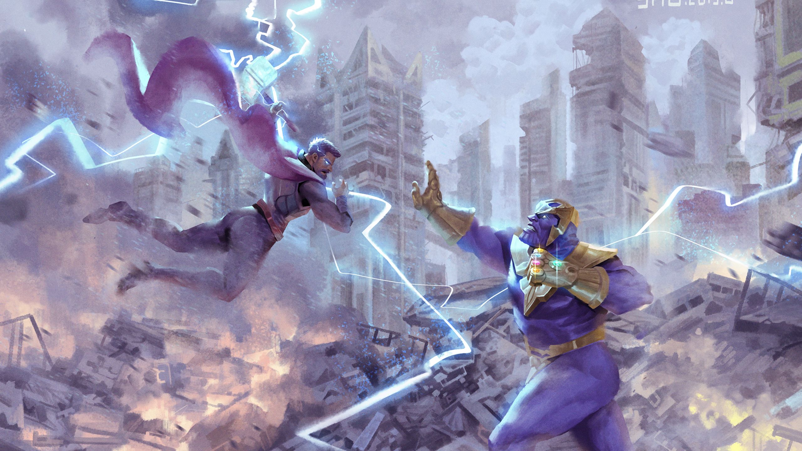 Thanos Vs Thor Avengers Wallpapers