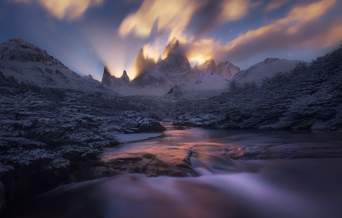 The Andean Mountains At Sunrise Wallpapers