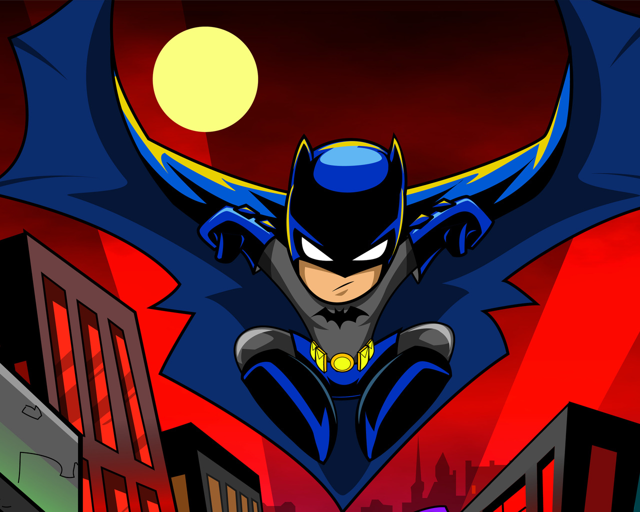 The Batman Cartoon Art Wallpapers