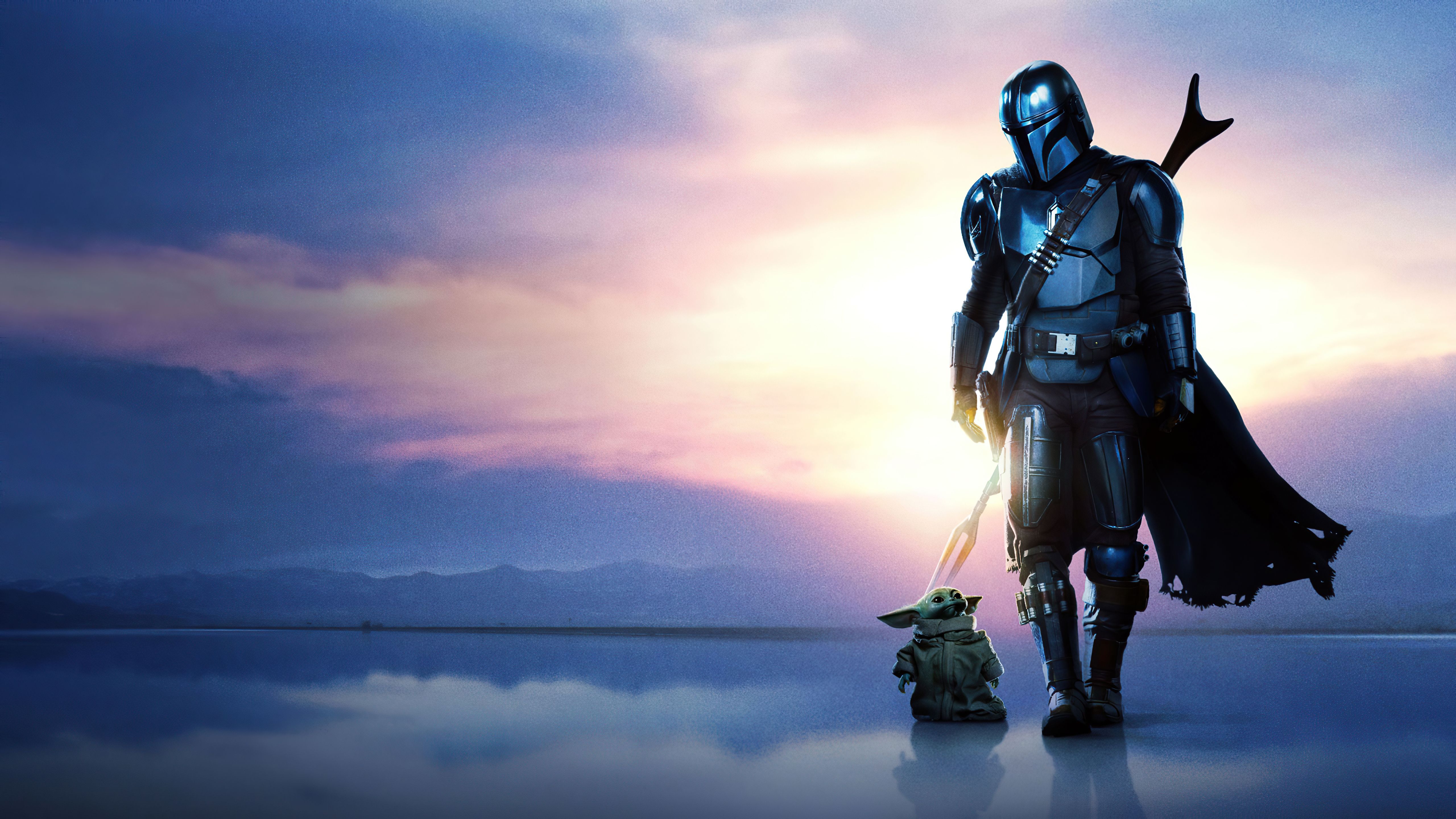 The Child And Mandalorian In Season 2 Wallpapers