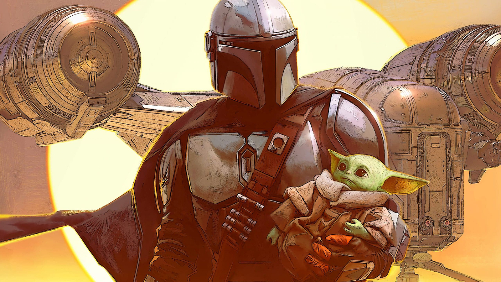 The Child And Mandalorian In Season 2 Wallpapers