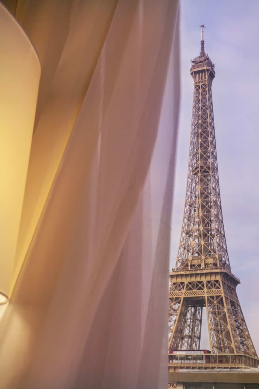 The Eiffel Tower Paris View Through An Open Window Wallpapers