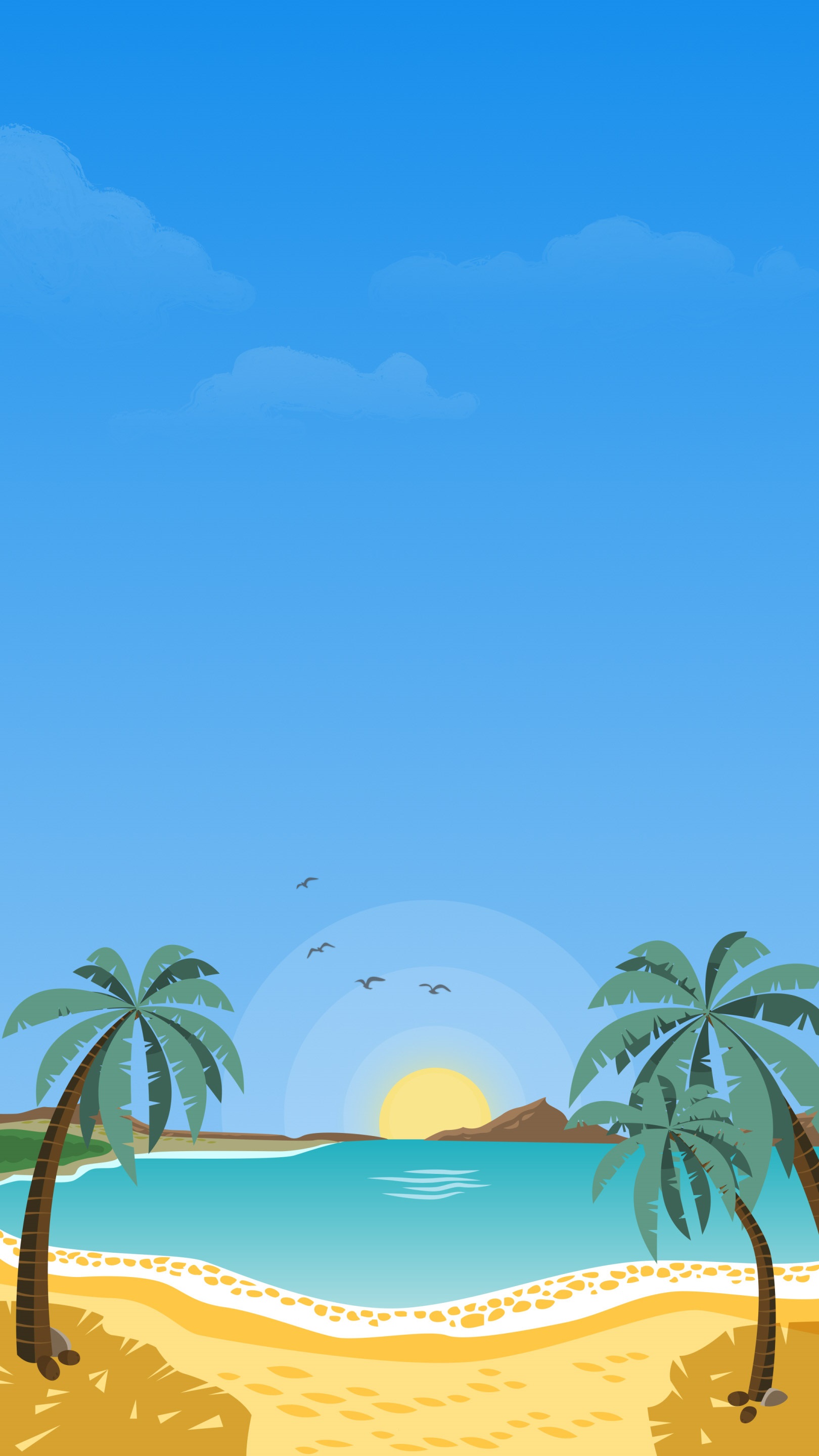 The Island Minimal Wallpapers