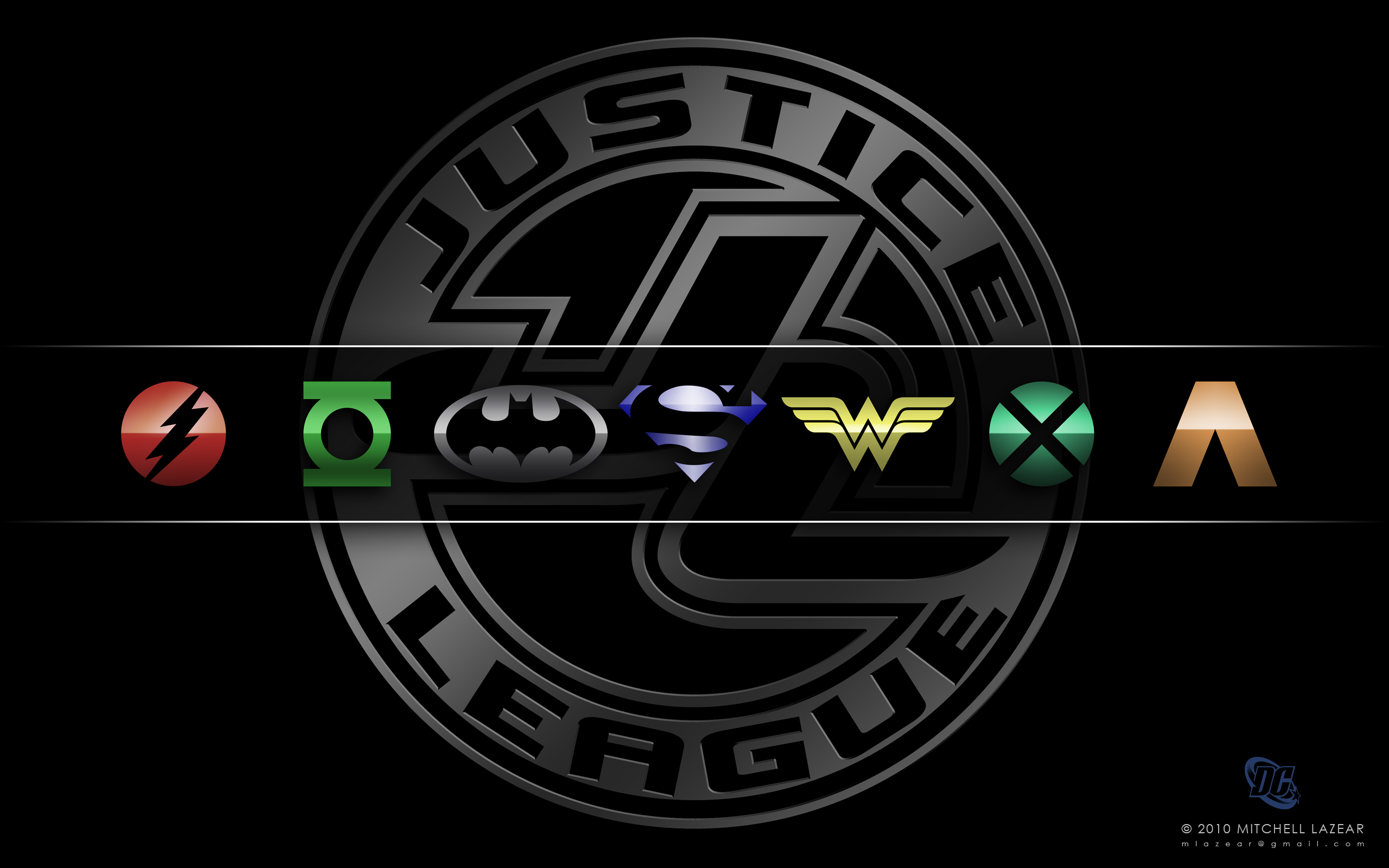 The Justice League Logos Wallpapers