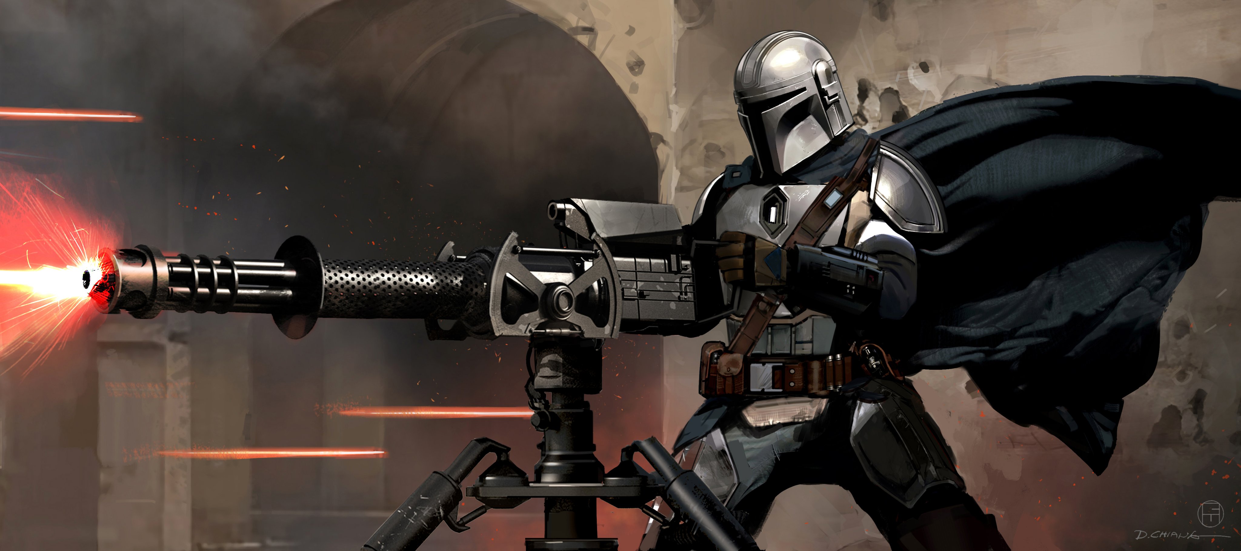 The Mandalorian And Ig11 Concept Art Wallpapers