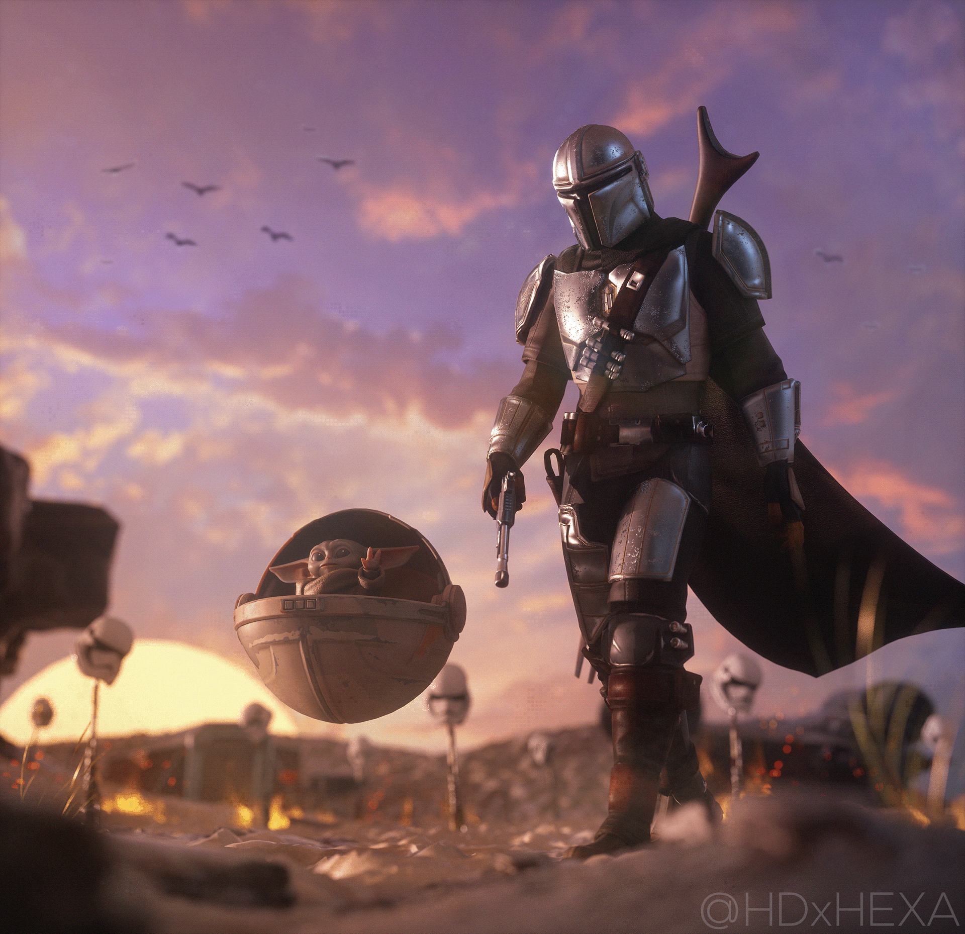 The Mandalorian Fortnite Wallpapers