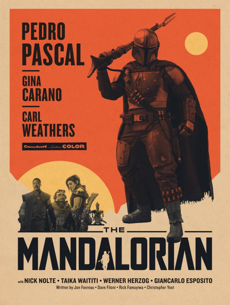 The Mandalorian Pedro Pascal Poster Wallpapers