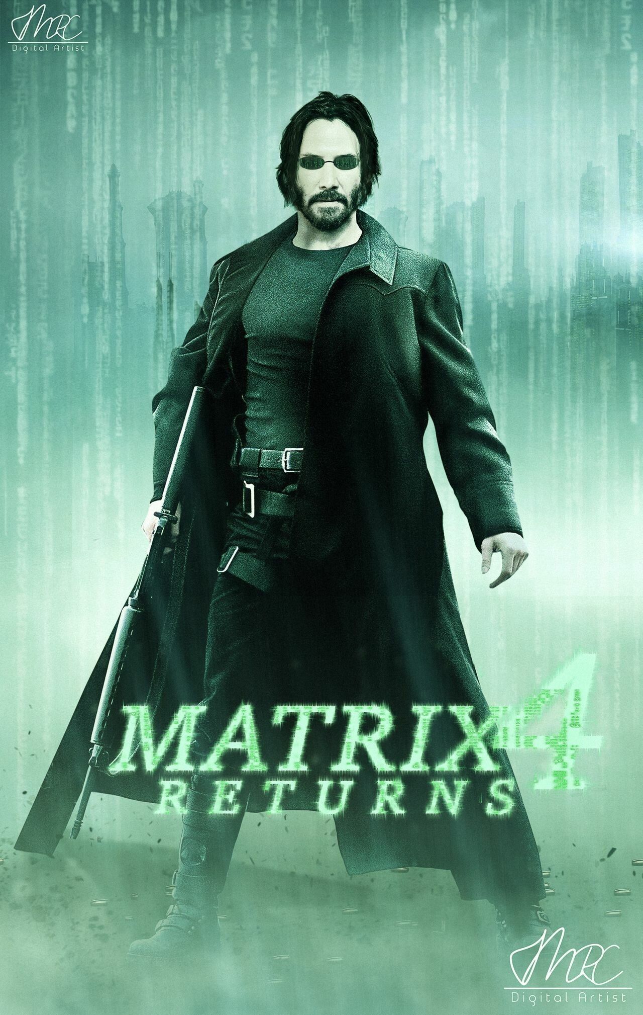 The Matrix Resurrections 4K 2022 Digital Art Wallpapers