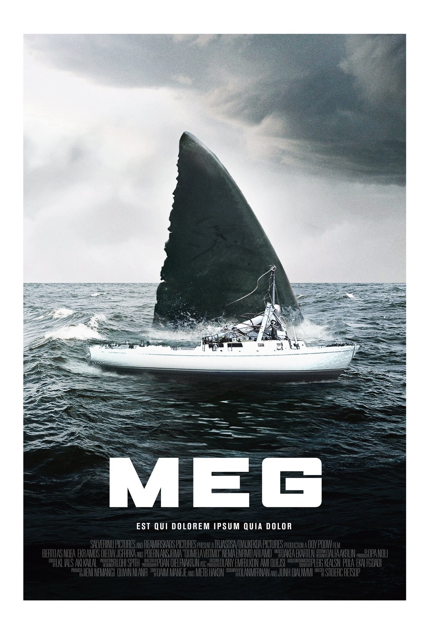 The Meg Sharks And Diver Poster Wallpapers