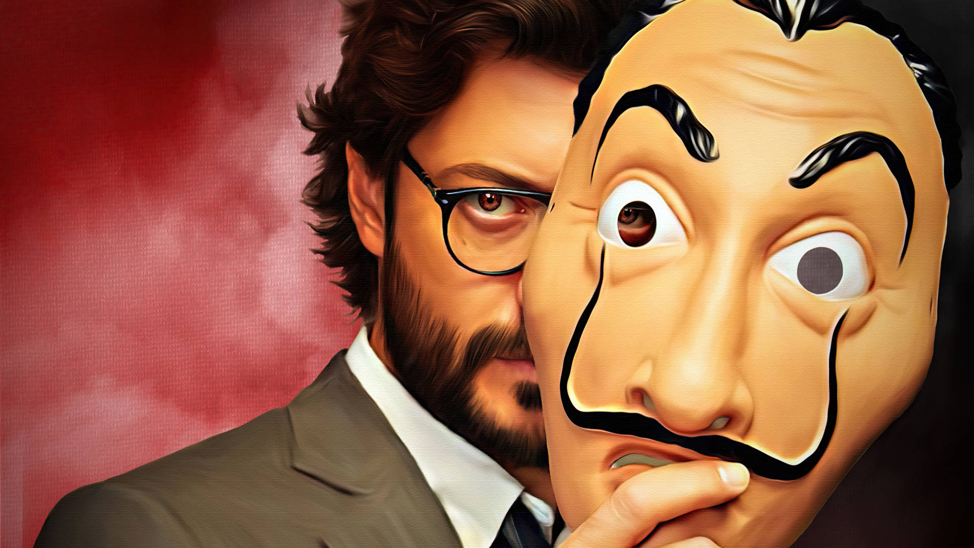 The Professor Mask Money Heist Wallpapers