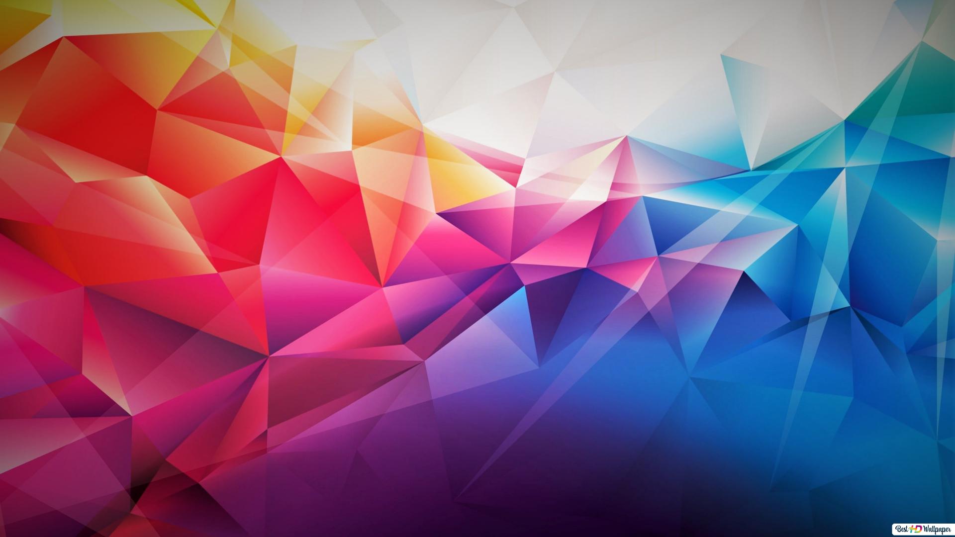 The Shape Of Triangles Blue Abstract Wallpapers