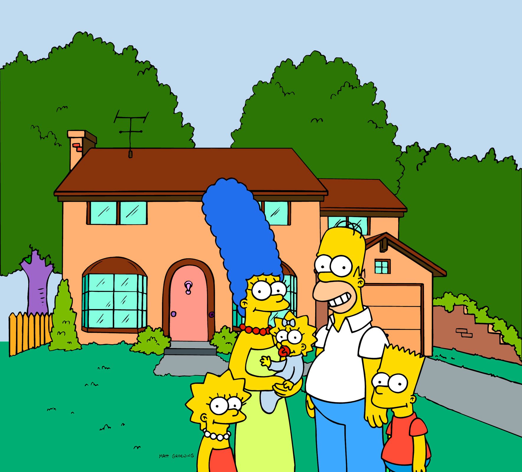 The Simpsons Family Watching Tv Wallpapers