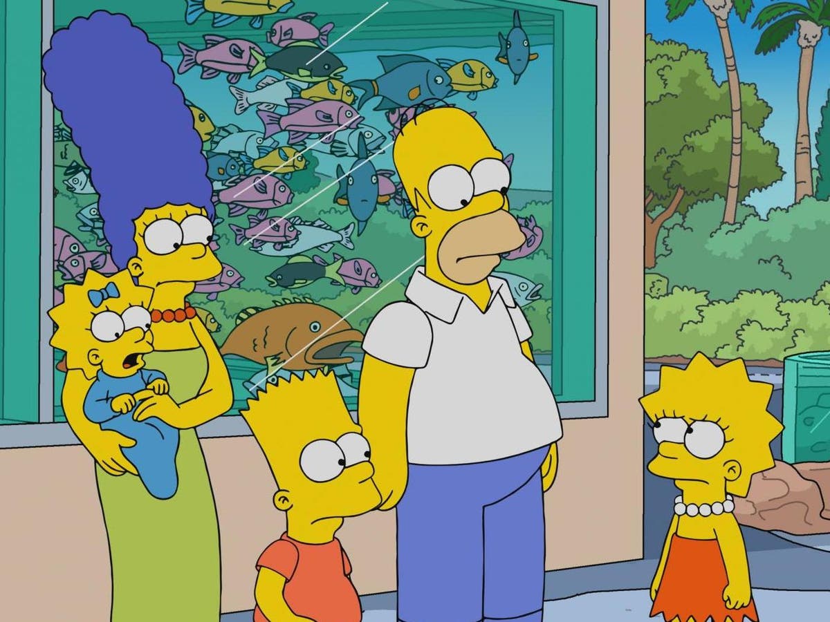 The Simpsons Family Watching Tv Wallpapers