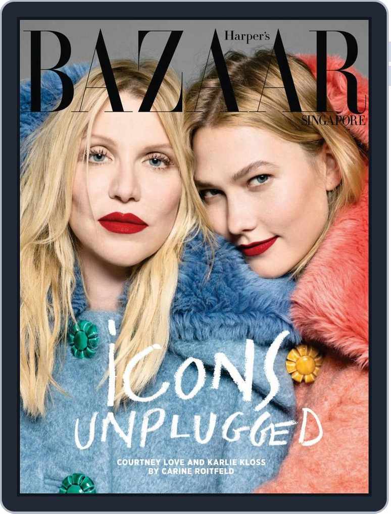 The Weeknd Courtney Love Harpers Bazaar 2017 Wallpapers