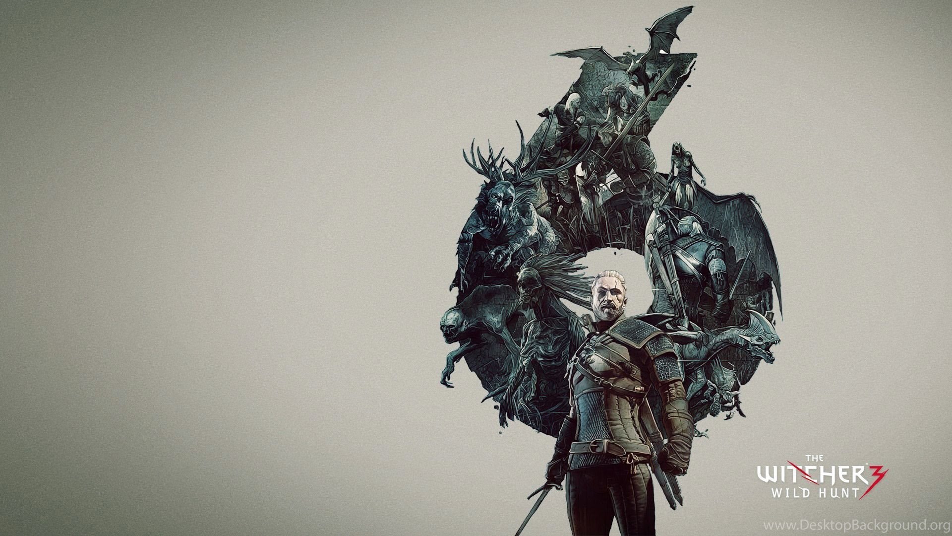 The Witcher 3 Wild Hunt Minimalism Logo Wallpapers