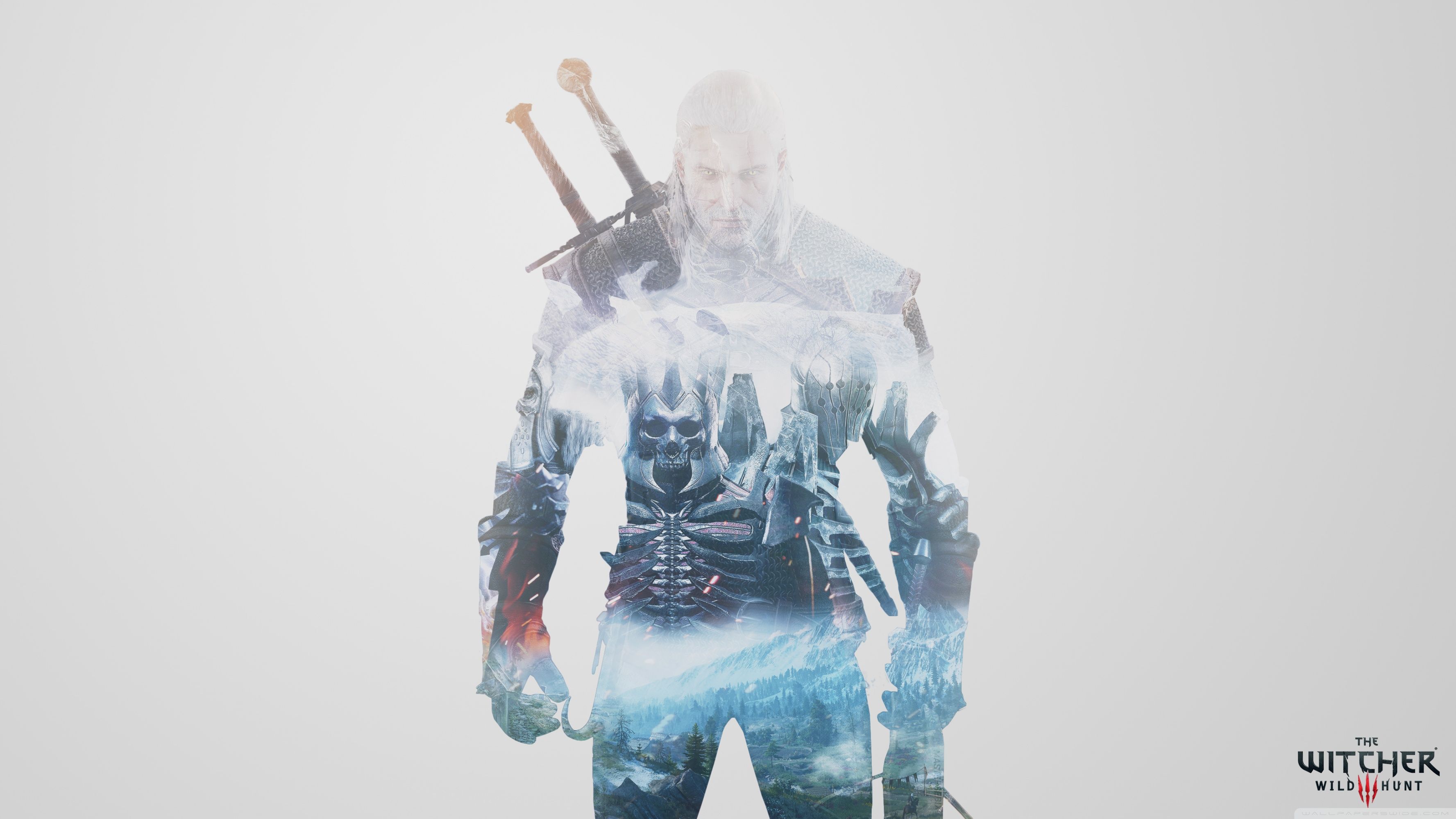 The Witcher 3 Wild Hunt Minimalism Logo Wallpapers