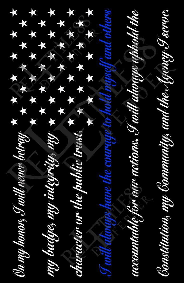 Thin Blue Line American Flag Wallpapers