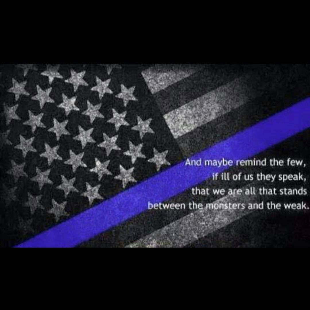 Thin Blue Line American Flag Wallpapers