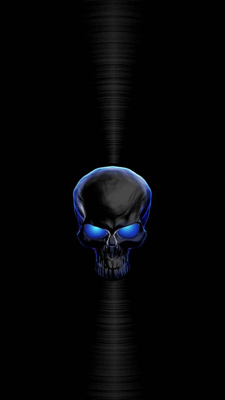 Thin Blue Line Skull Desktop Wallpapers