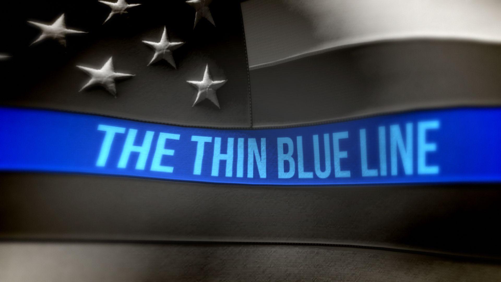 Thin Blue Line Skull Desktop Wallpapers