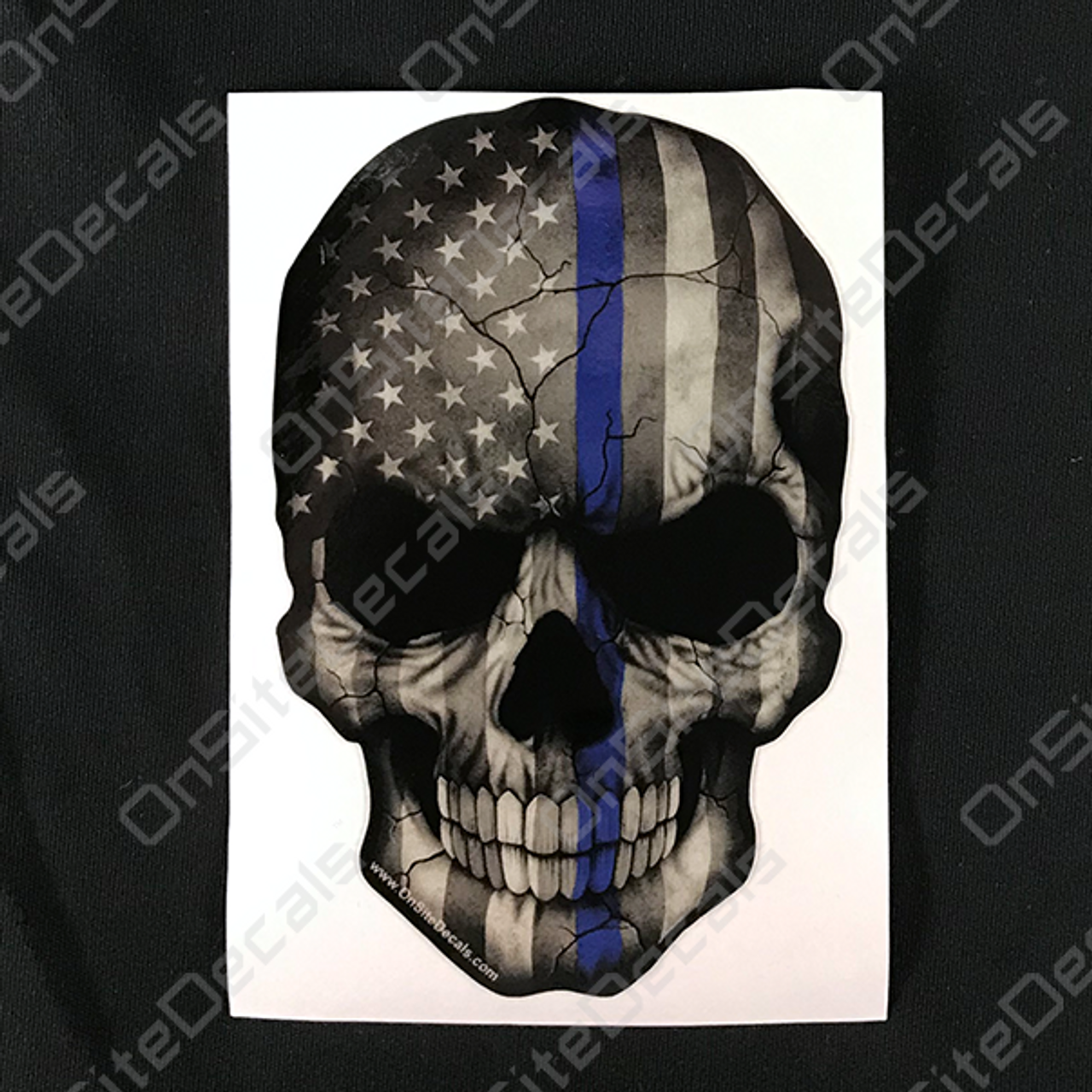 Thin Blue Line Skull Desktop Wallpapers