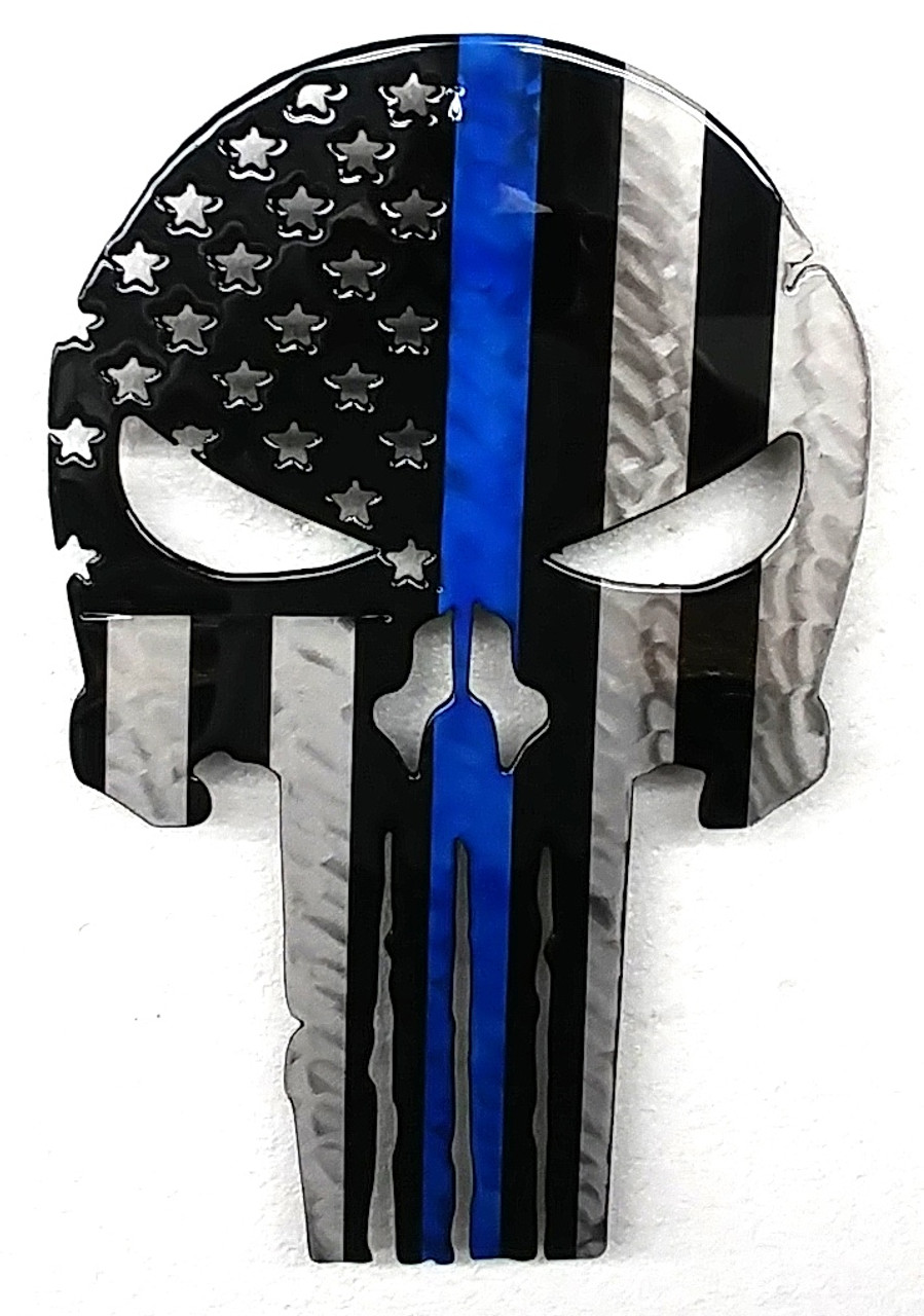 Thin Blue Line Skull Desktop Wallpapers