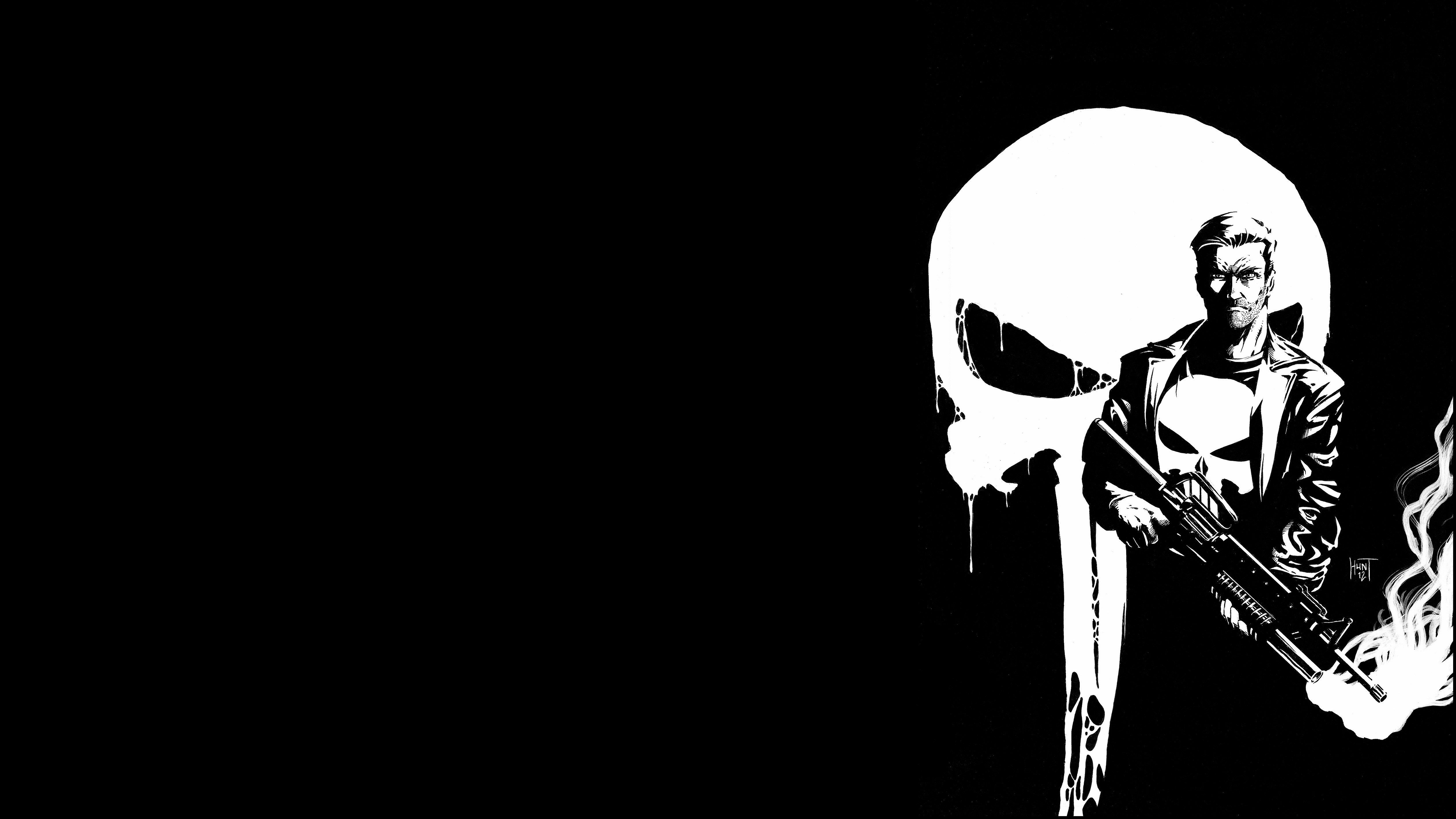 Thin Blue Line Skull Desktop Wallpapers