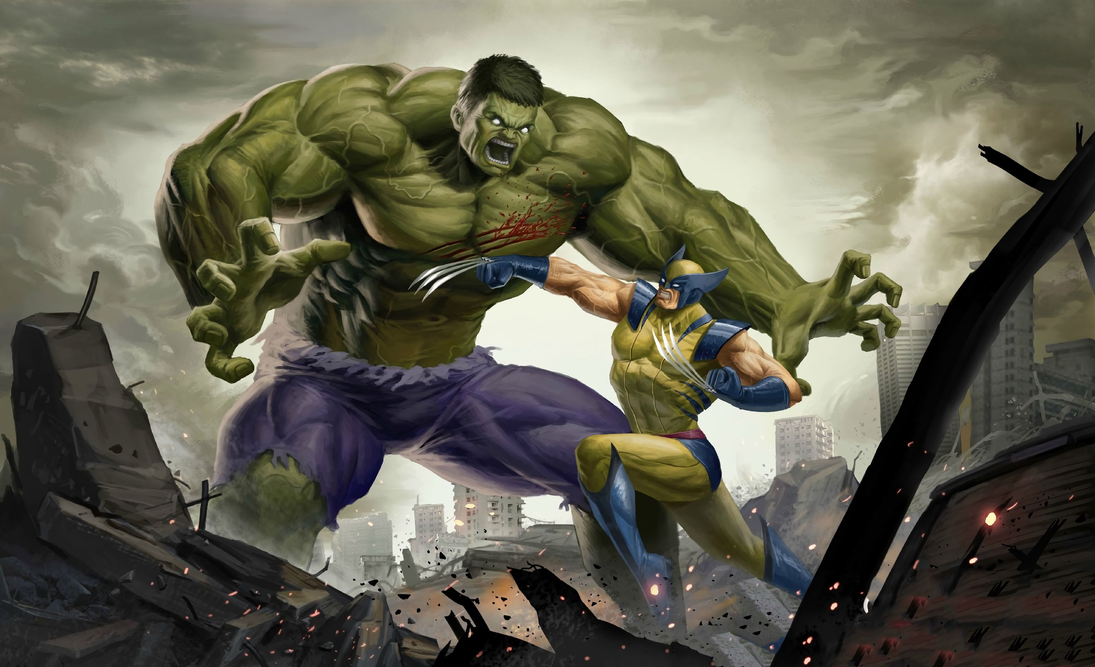 Thing Vs Hulk Wallpapers