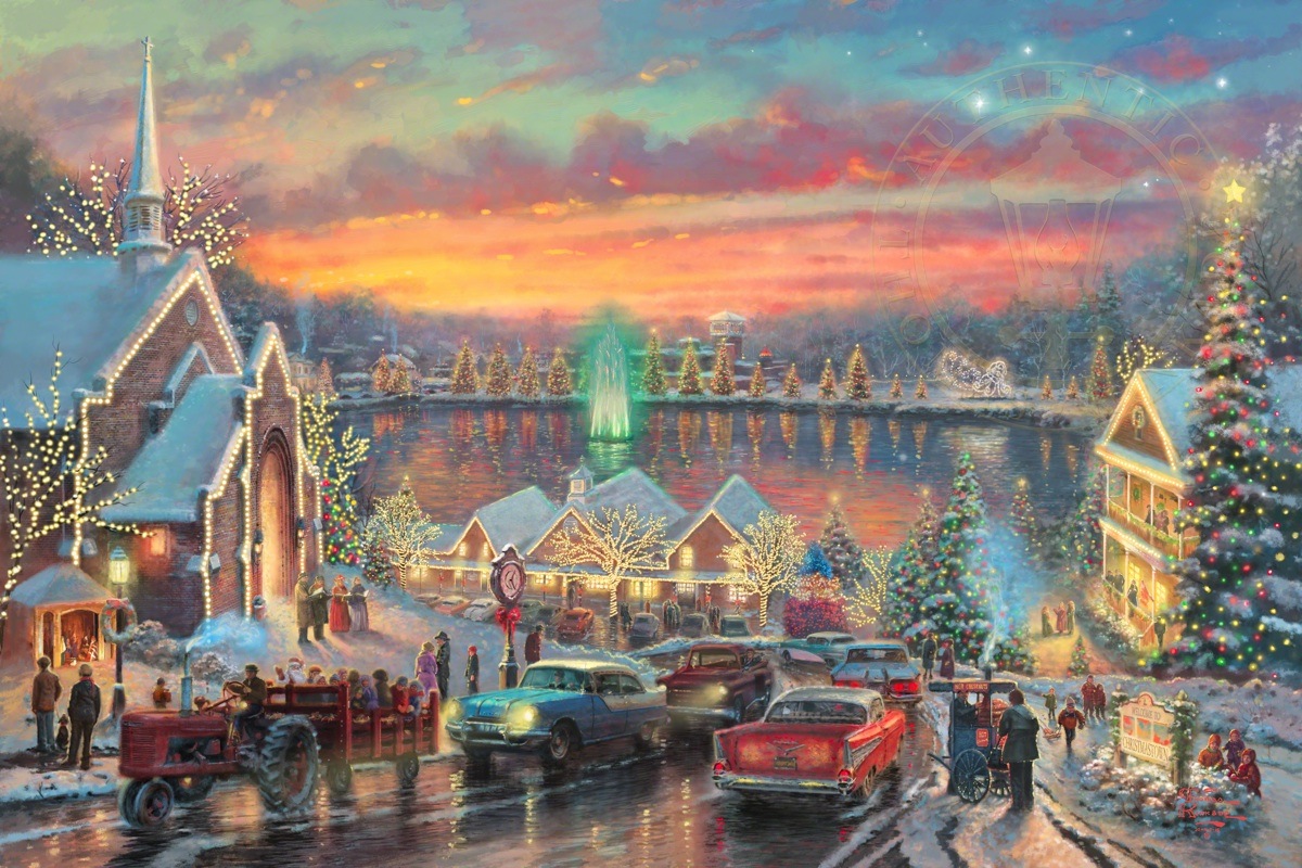 Thomas Kinkade Christmas Wallpapers