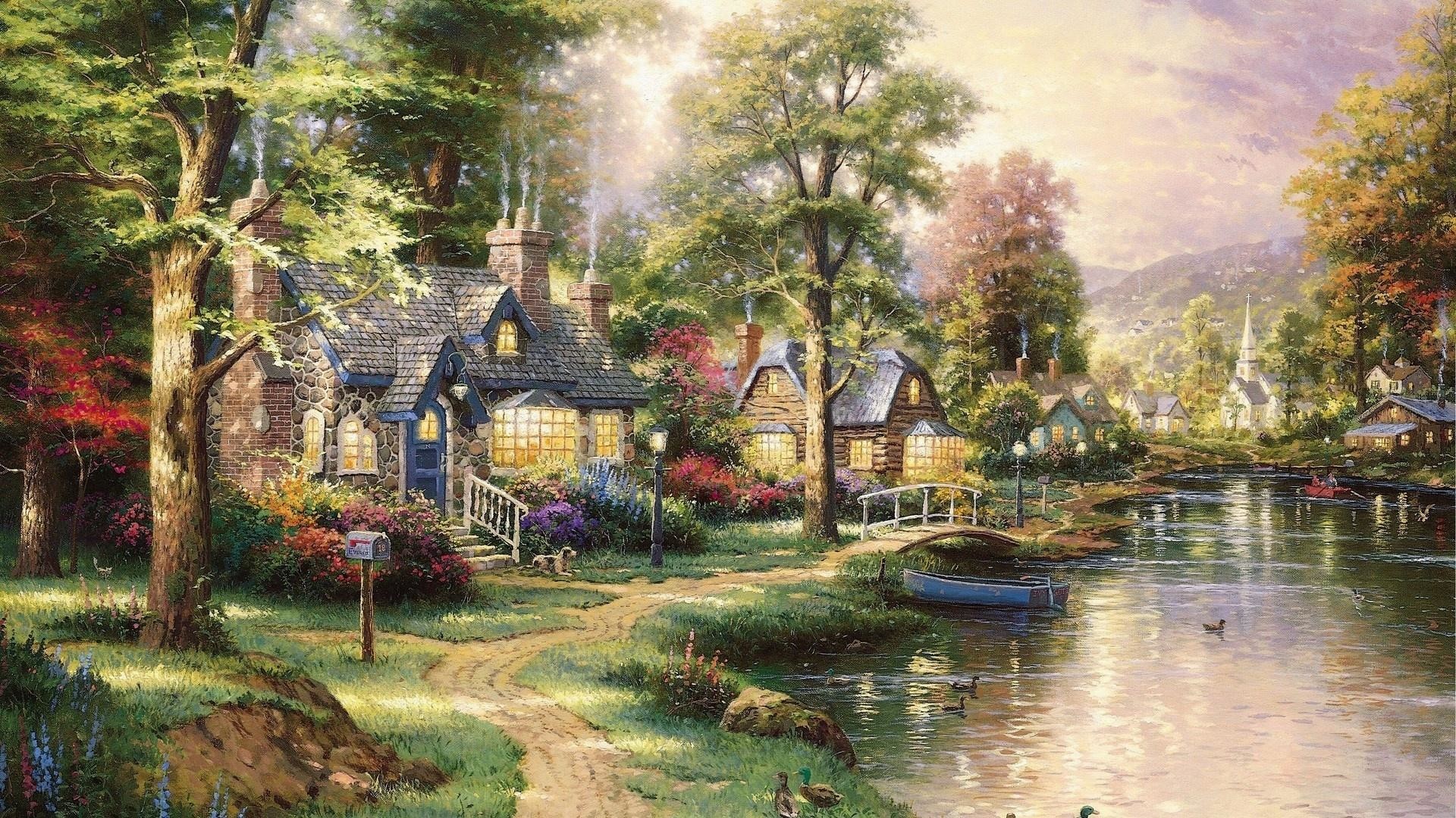 Thomas Kinkade Disney Wallpapers