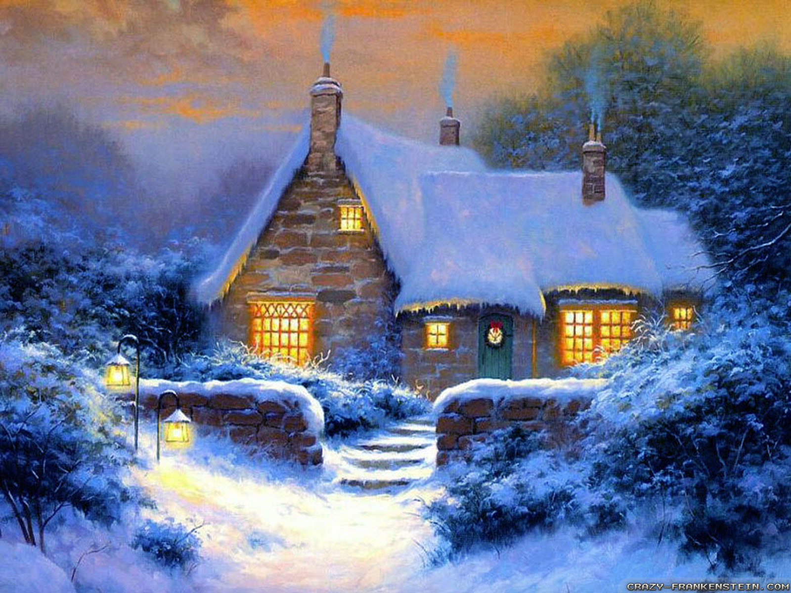 Thomas Kinkade Winter Wallpapers