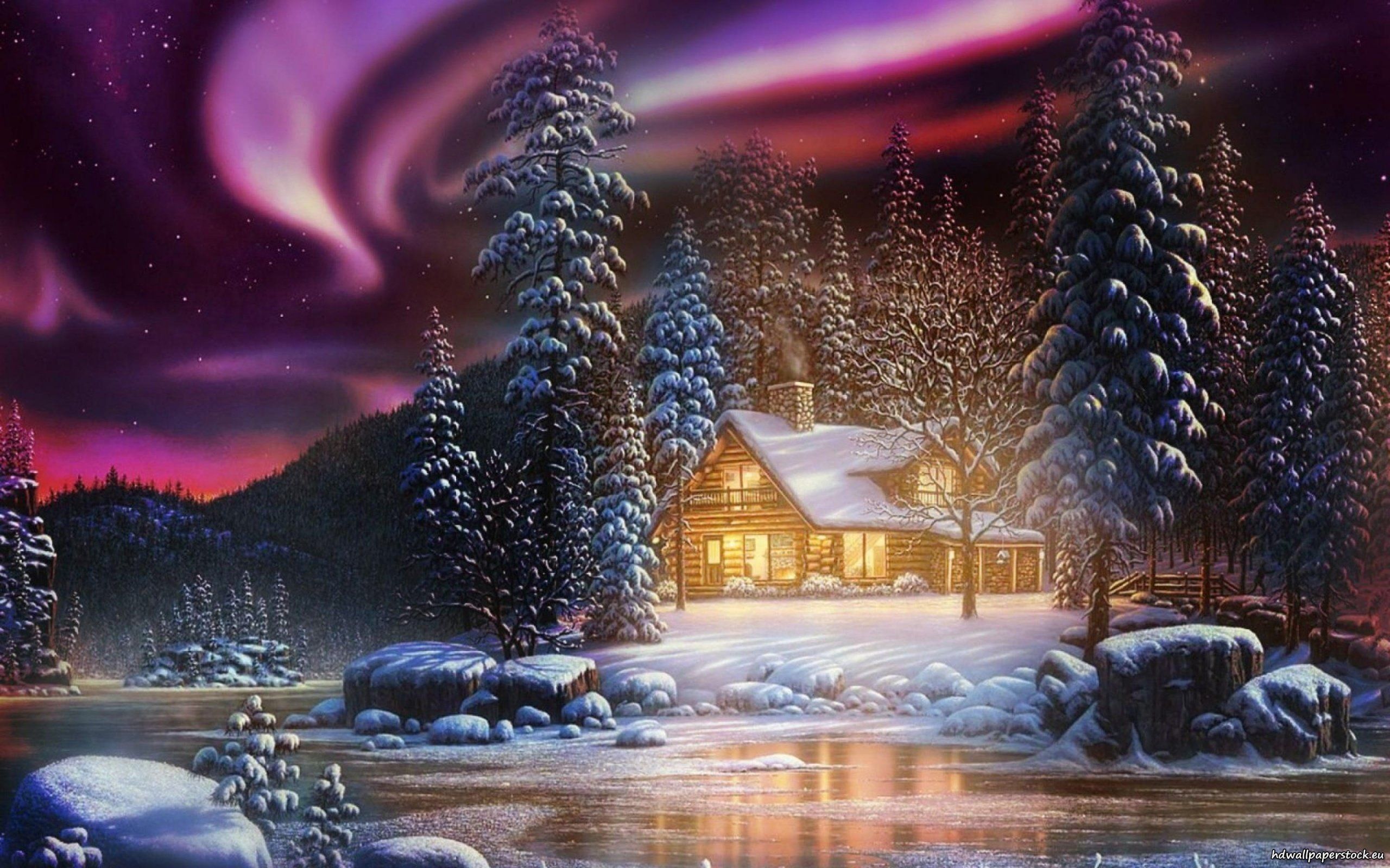 Thomas Kinkade Winter Wallpapers