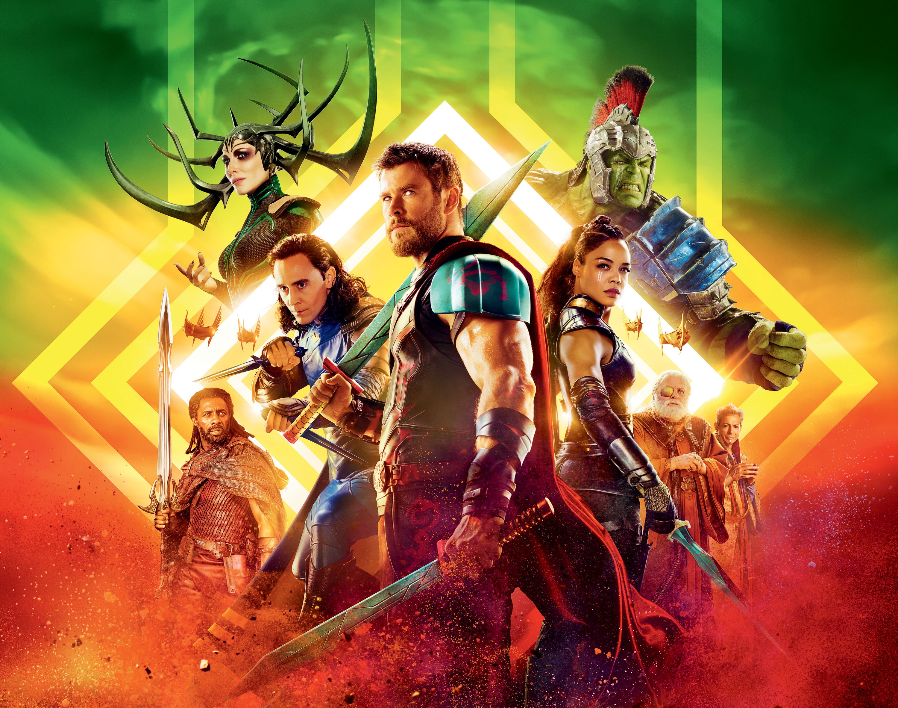 Thor And Valkyrie In Thor Ragnarok 2017 Wallpapers