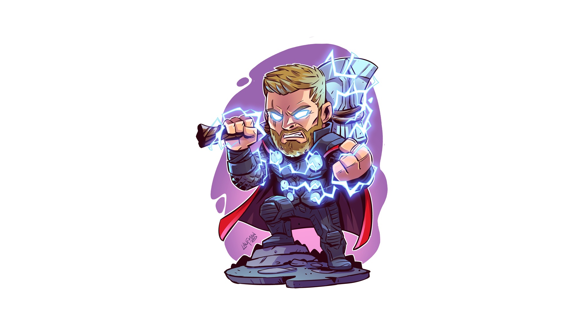 Thor Comics Cartoon Wallpapers