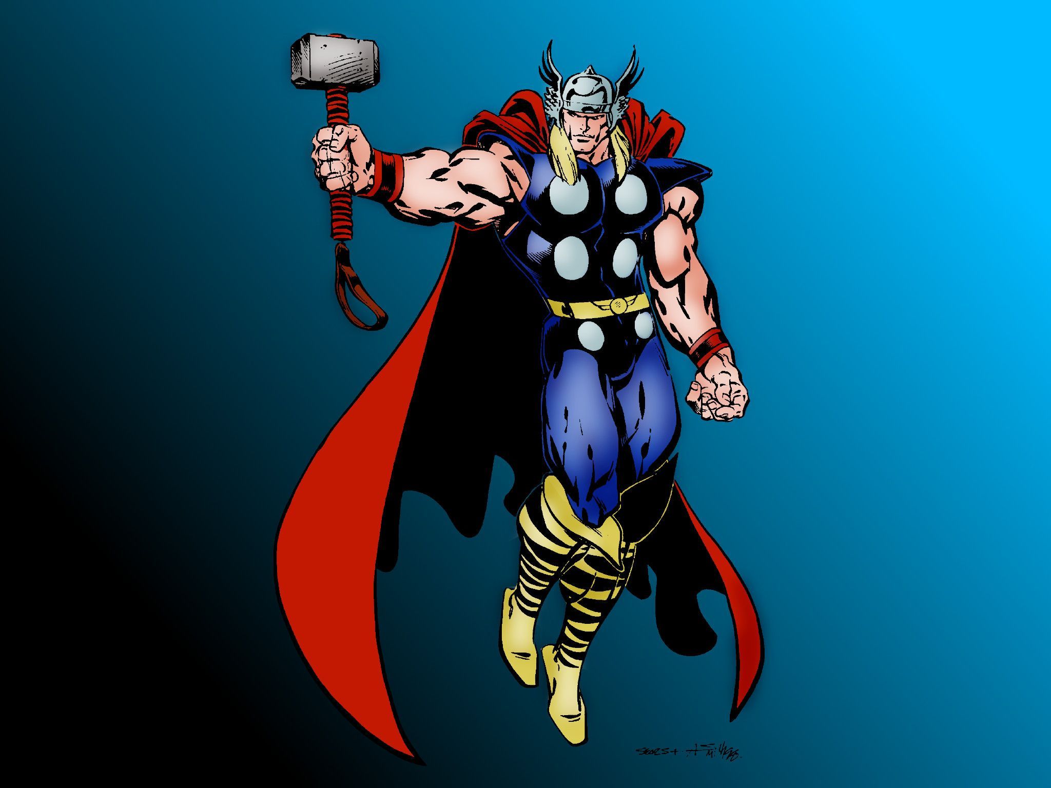 Thor Comics Cartoon Wallpapers