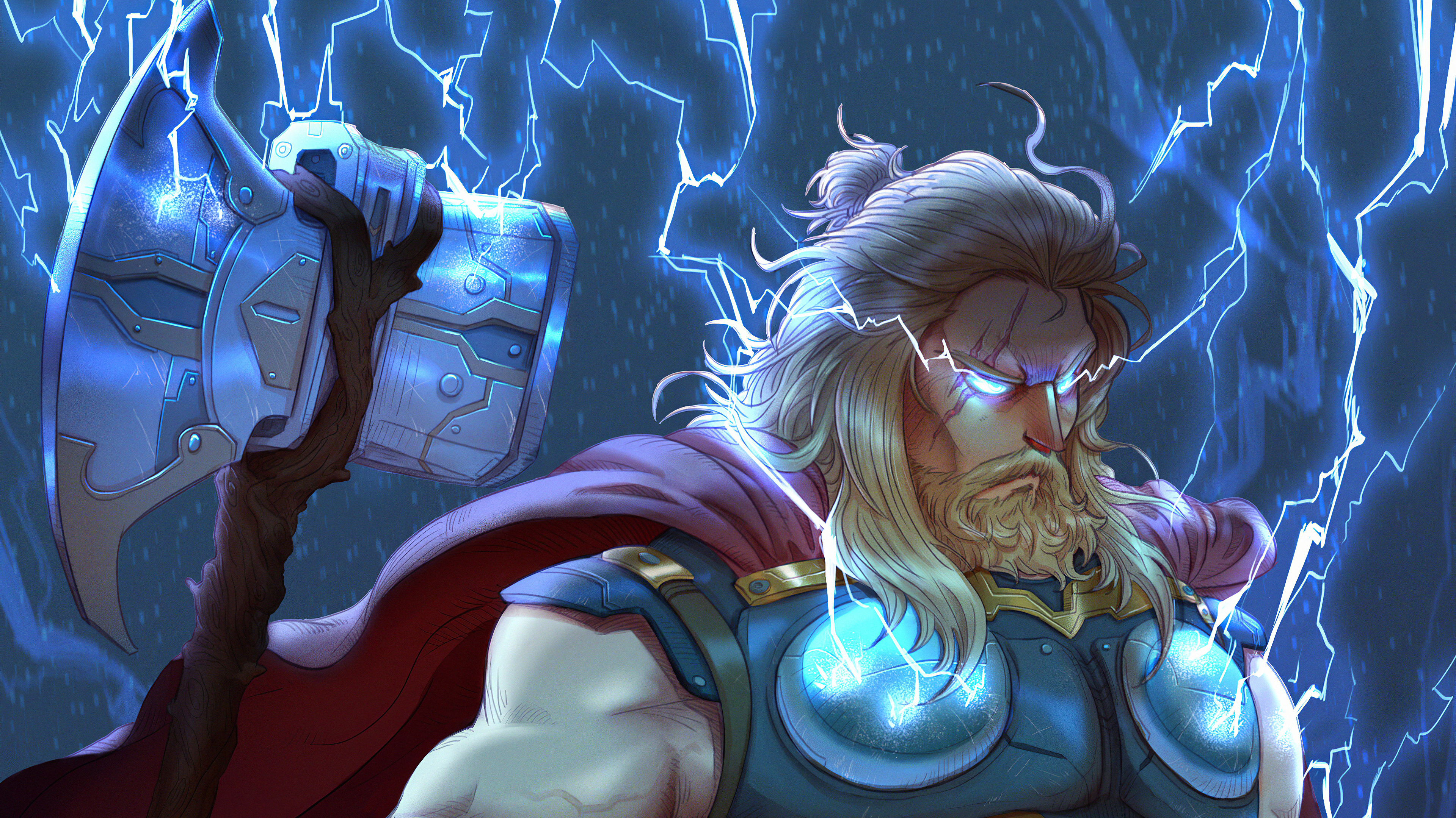 Thor Comics Cartoon Wallpapers